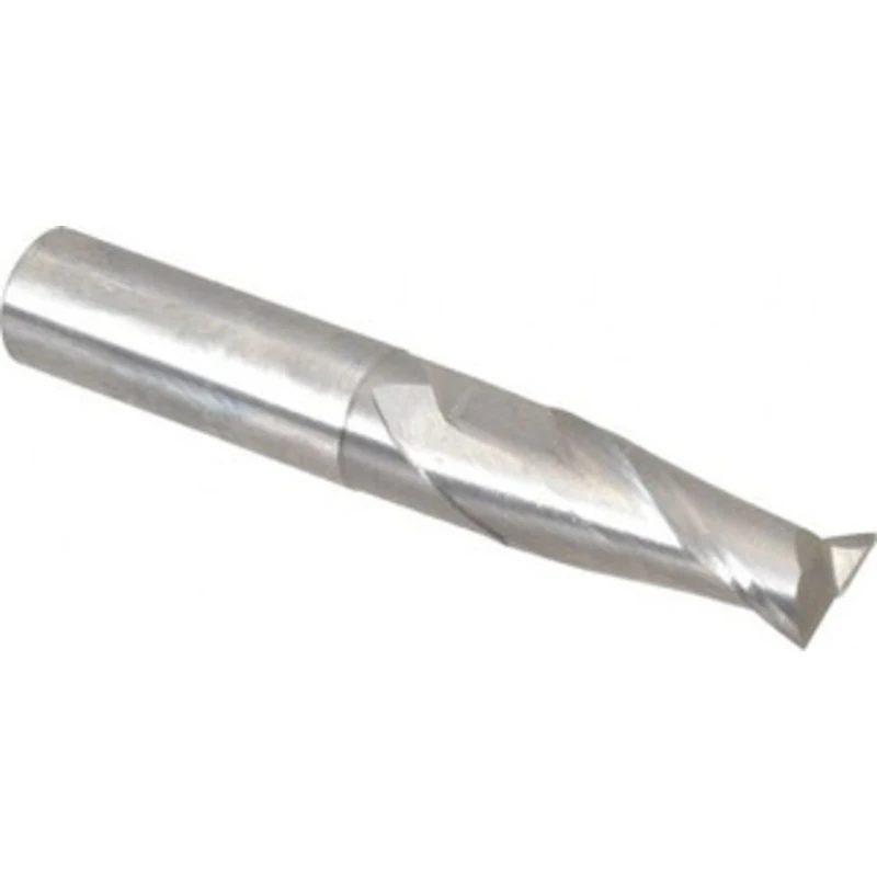 OSG 27/64, 1 LOC, 7/16 Shank Diam, 2-3/4 OAL, 2 Flute, Solid Carbide Square End Mill Single End, Uncoated, Spiral Flu...